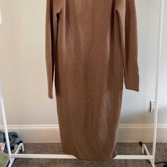 Oak + Fort Long Knit Open Cardigan - Picture 2 of 3